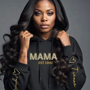 Black hoodie pick your title and we will customize this hoodie for you.